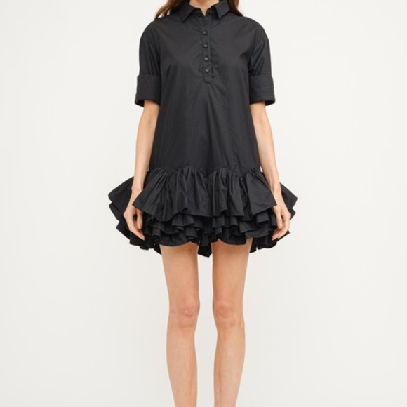 Cotton-poplin shirt dress - Picture 1 of 8
